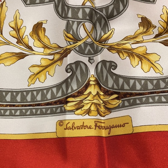 Salvatore Ferragamo Silk Scarf - Picture 6 of 7